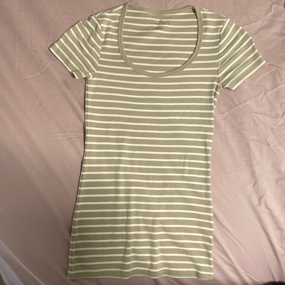 XS Tan and cream stripped short -CALSON